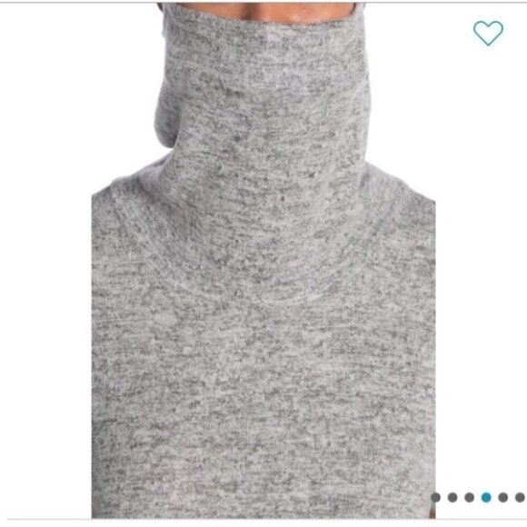 BOBEAU Gray Cowl Neck Built-In Face Mask Sweater Dress Size XS - Picture 5 of 8